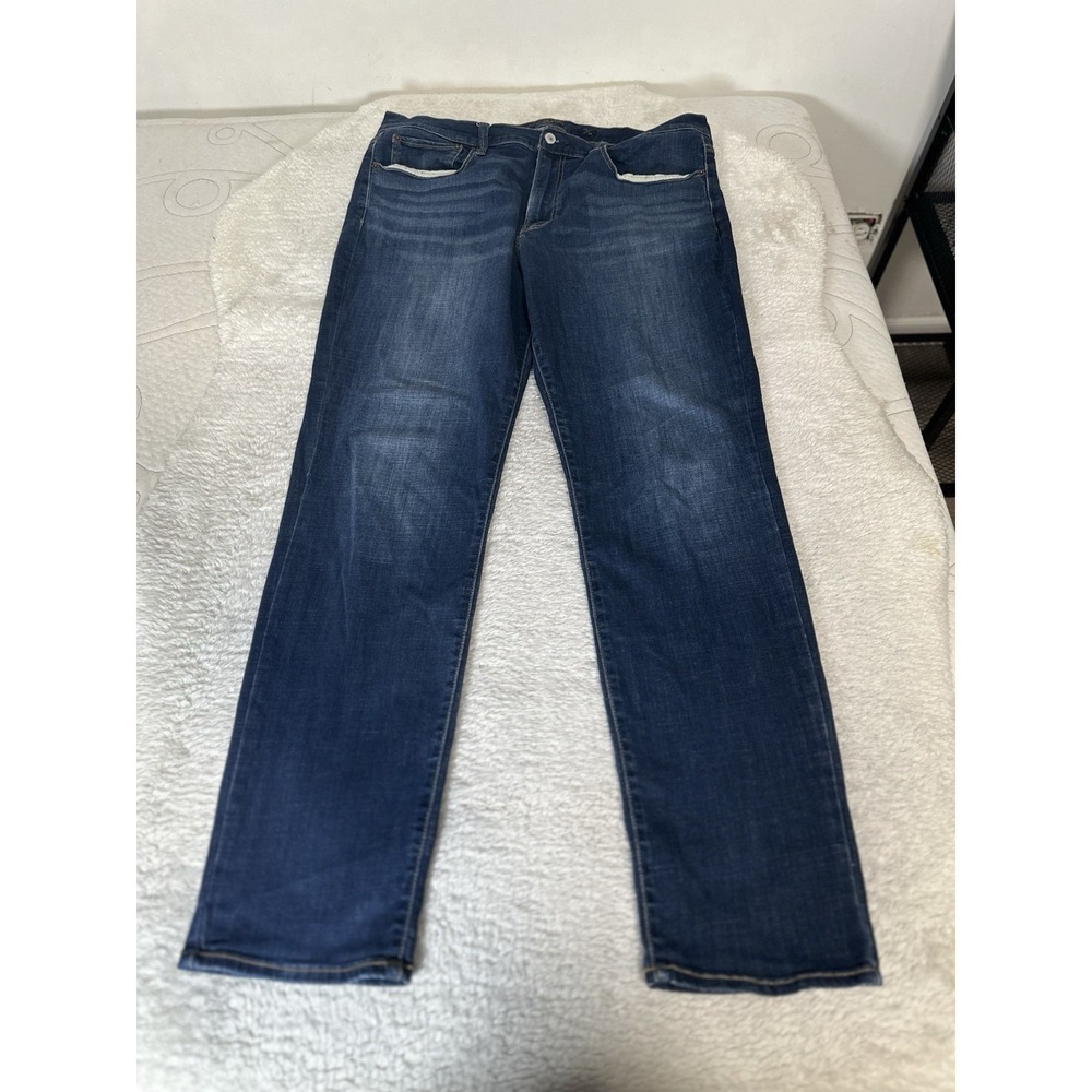 Lucky Brand 121 Slim Straight Mens Blue Denim Jeans‎ Size 38x34 Pants Stretch